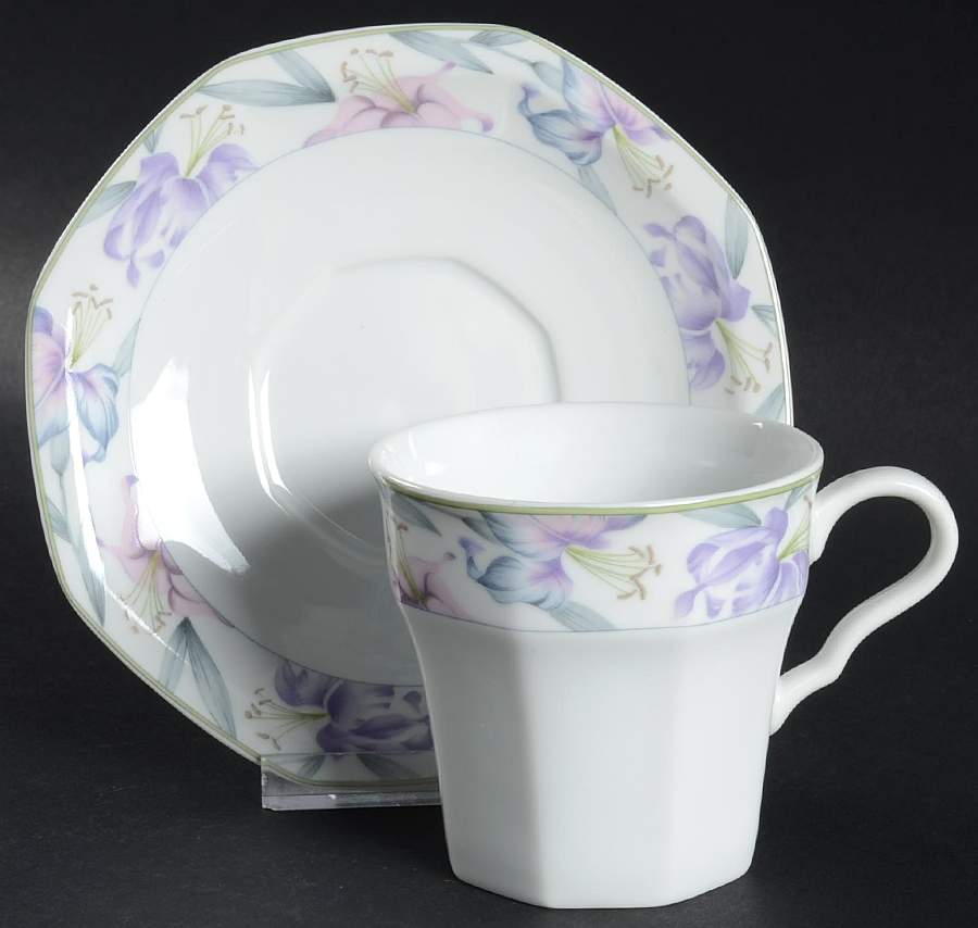 Victoria Flat Cup & Saucer Set by Christopher Stuart-1