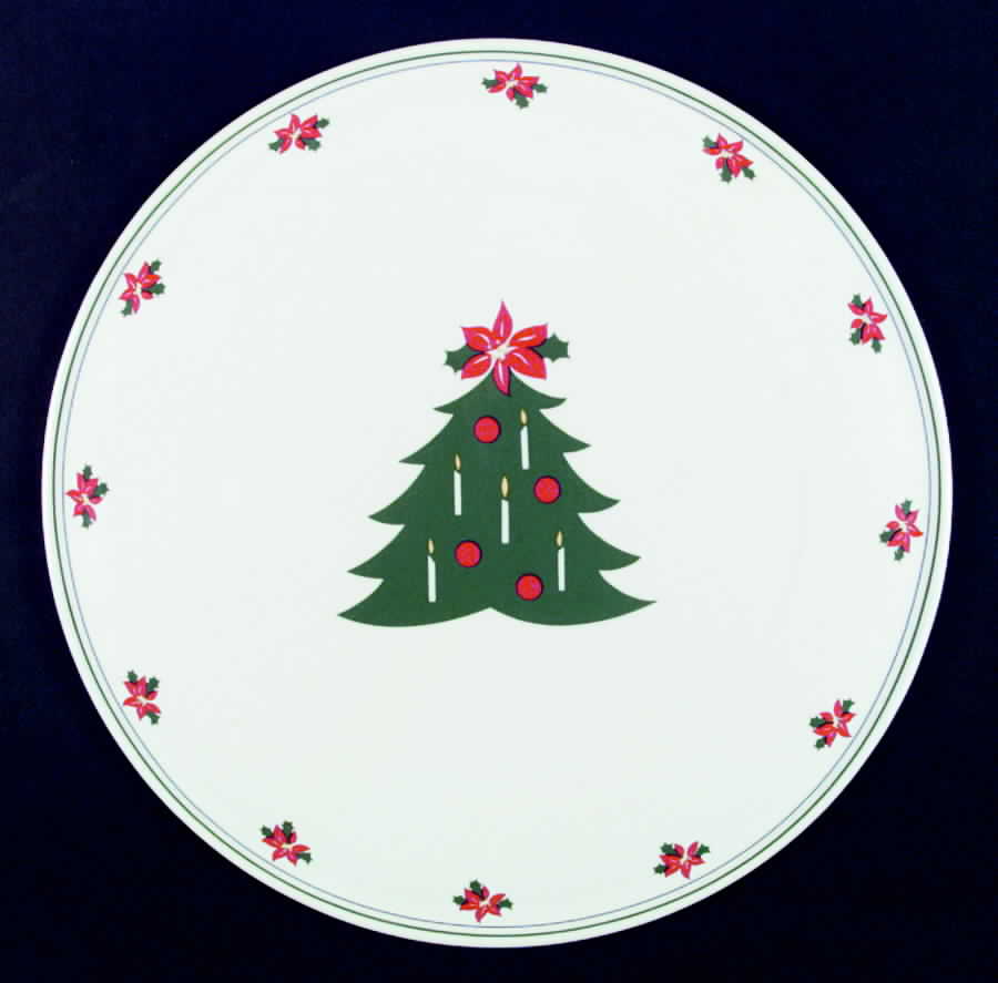 Yuletidings Cake Plate by Christopher Stuart-1