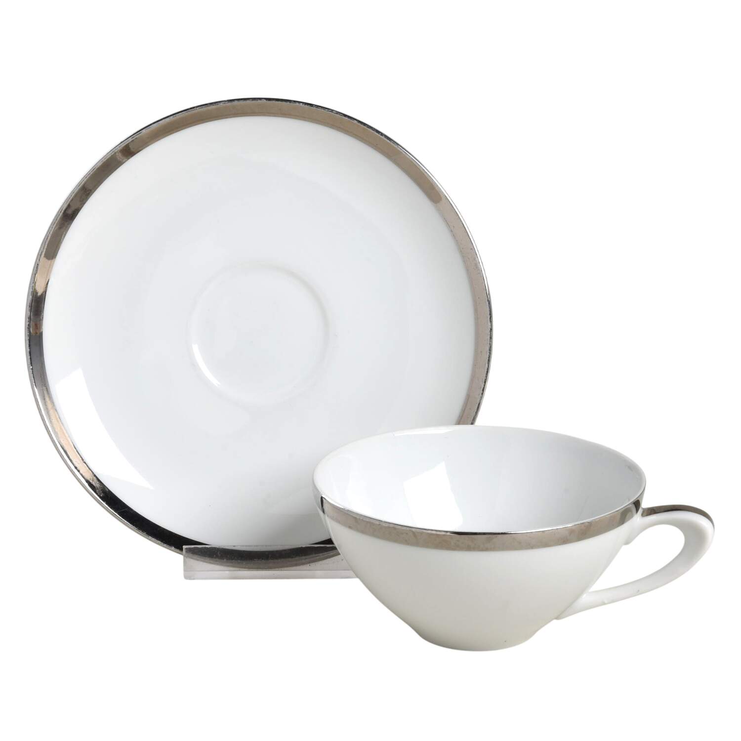 Athene Flat Cup & Saucer Set by James Chatelaine-1