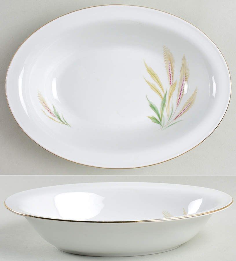 Drifting 9" Oval Vegetable Bowl by James Chatelaine-1