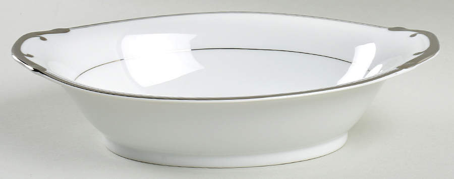 Forever Yours 10" Oval Vegetable Bowl by James Chatelaine-1