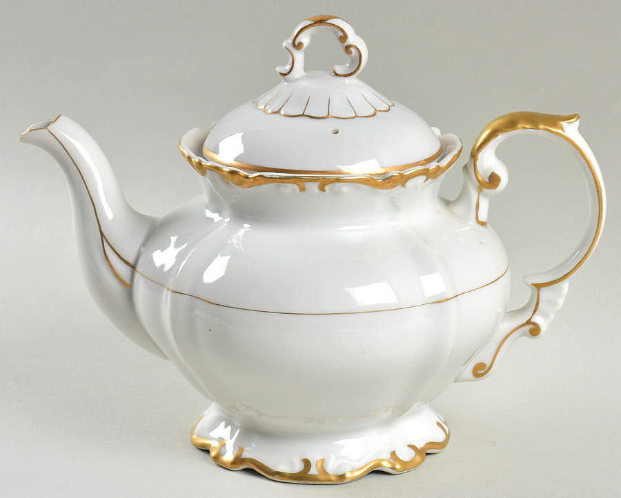 Gold Sharon Teapot & Lid by James Chatelaine-1