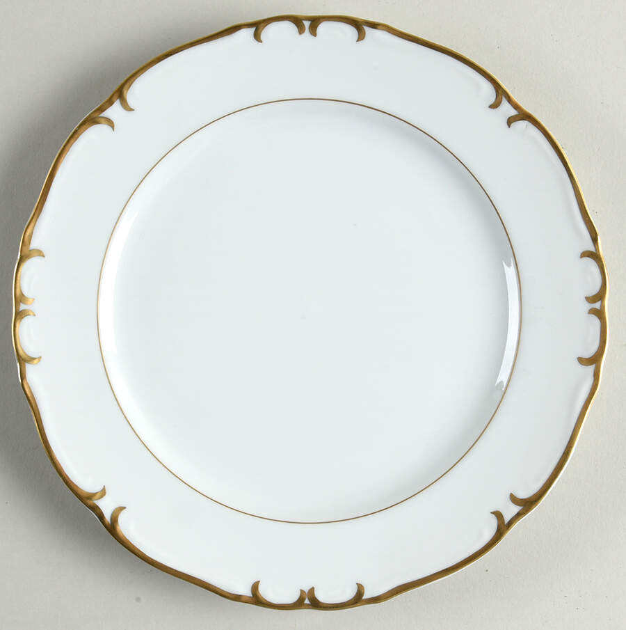 Gold Sharon Salad Plate by James Chatelaine-1