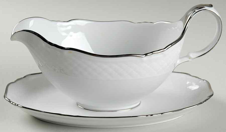 Princess Gravy Boat with Attached Underplate by James Chatelaine-1
