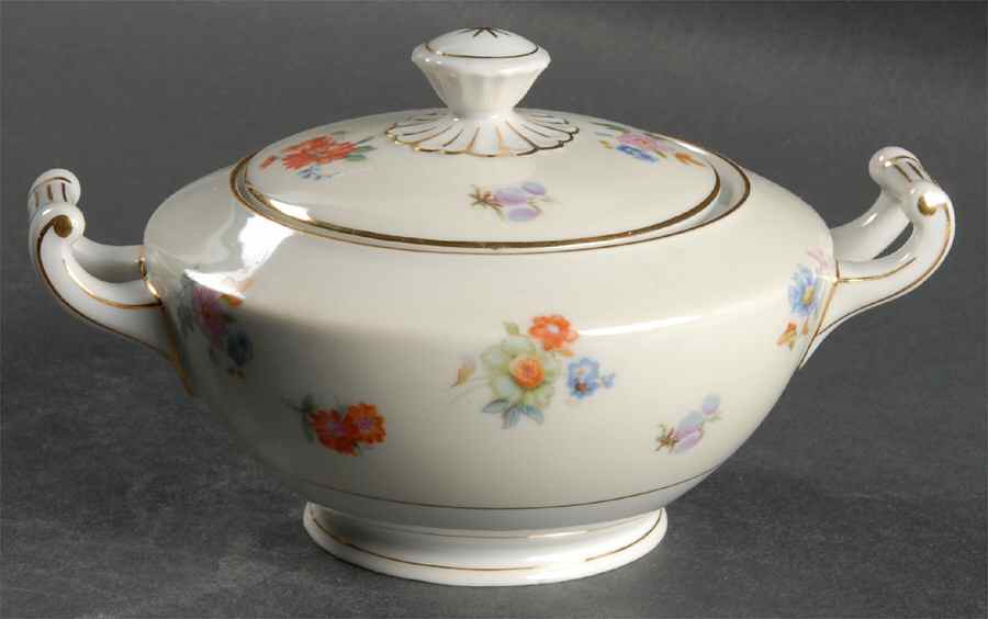 Dresdenflowers Sugar Bowl & Lid by Chateau-1