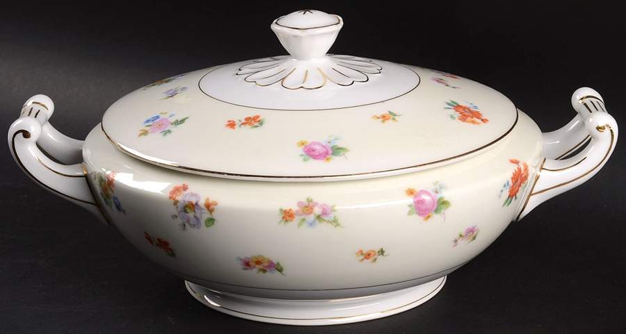 Dresdenflowers Round Covered Vegetable by Chateau-1