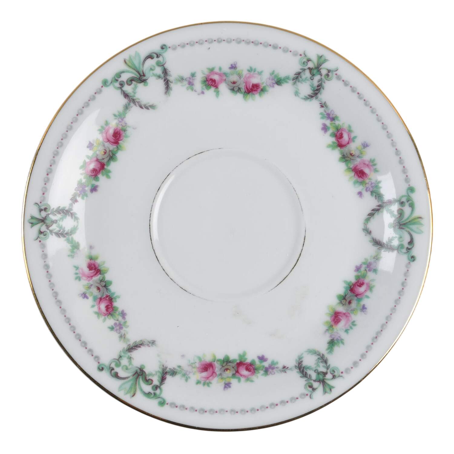 Rose Garland Saucer by Chateau-1