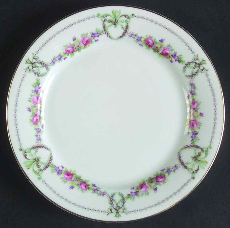 Rose Garland Bread & Butter Plate by Chateau-1