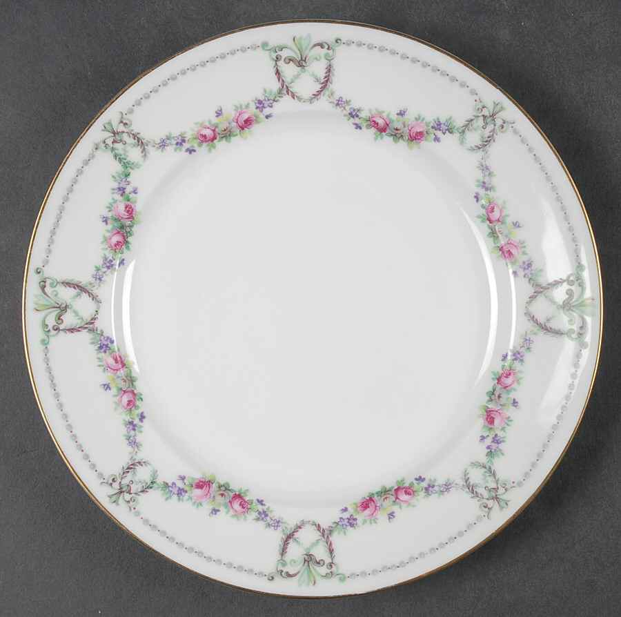 Rose Garland Salad Plate by Chateau-1