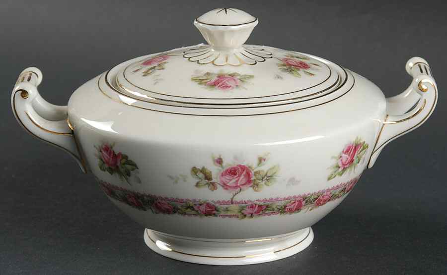 Rosedale Sugar Bowl & Lid by Chateau-1
