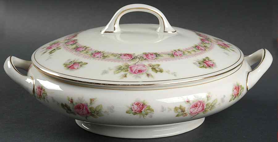 Rosedale Round Covered Vegetable by Chateau-1