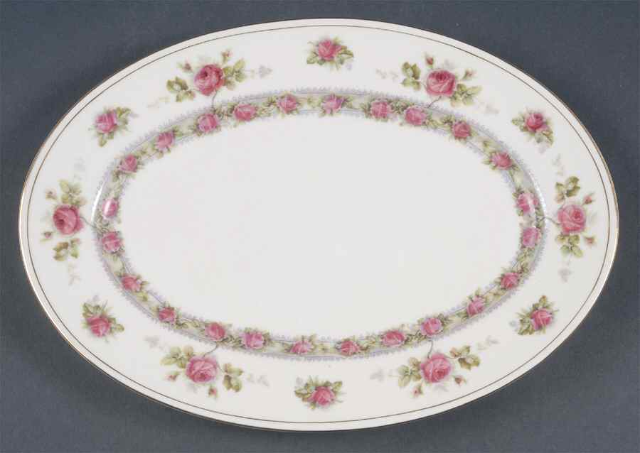 Rosedale 12" Oval Serving Platter by Chateau-1