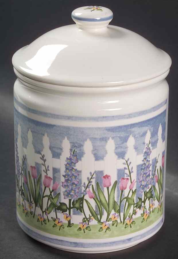 Delphinium Medium Canister & Lid by Certified International-1