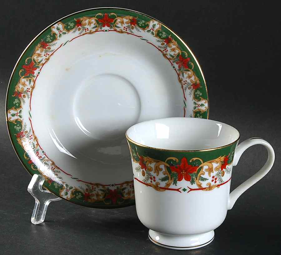 Elegance Footed Cup & Saucer Set by Certified International-1