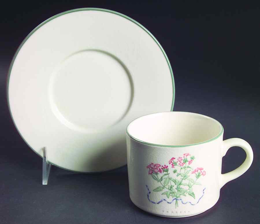 Woodbine Meadows Flat Cup & Saucer Set by Certified International-1