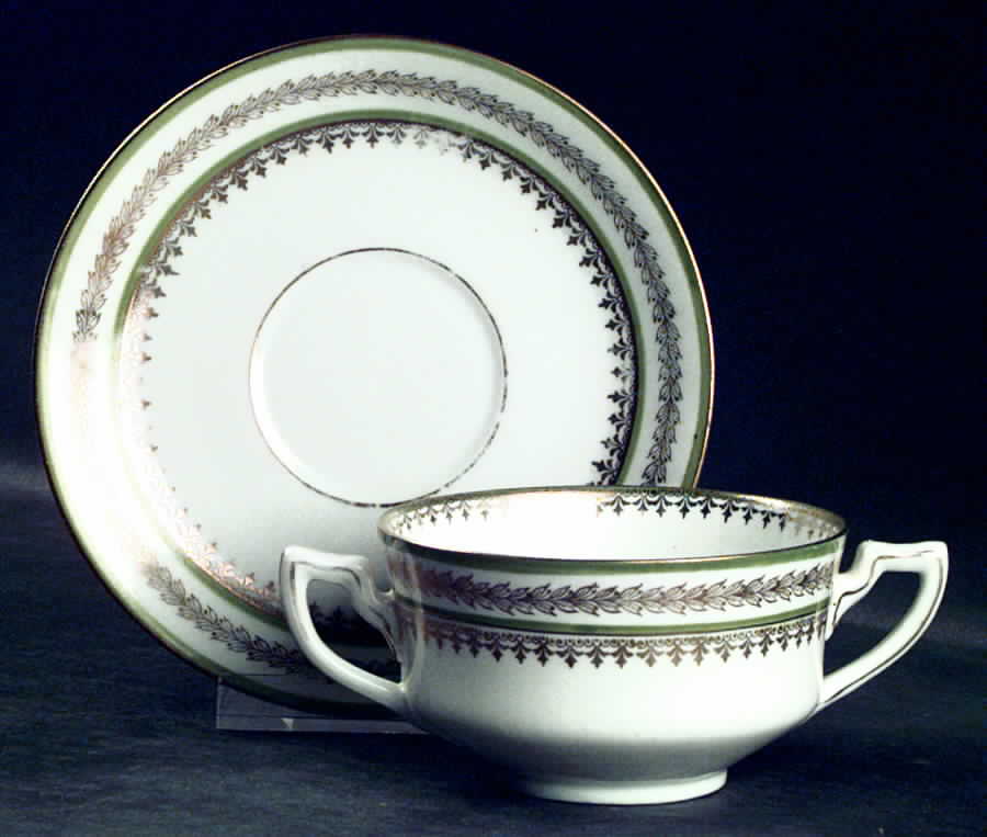 CIM11 Flat Bouillon Cup & Saucer by Crown Imperial-1