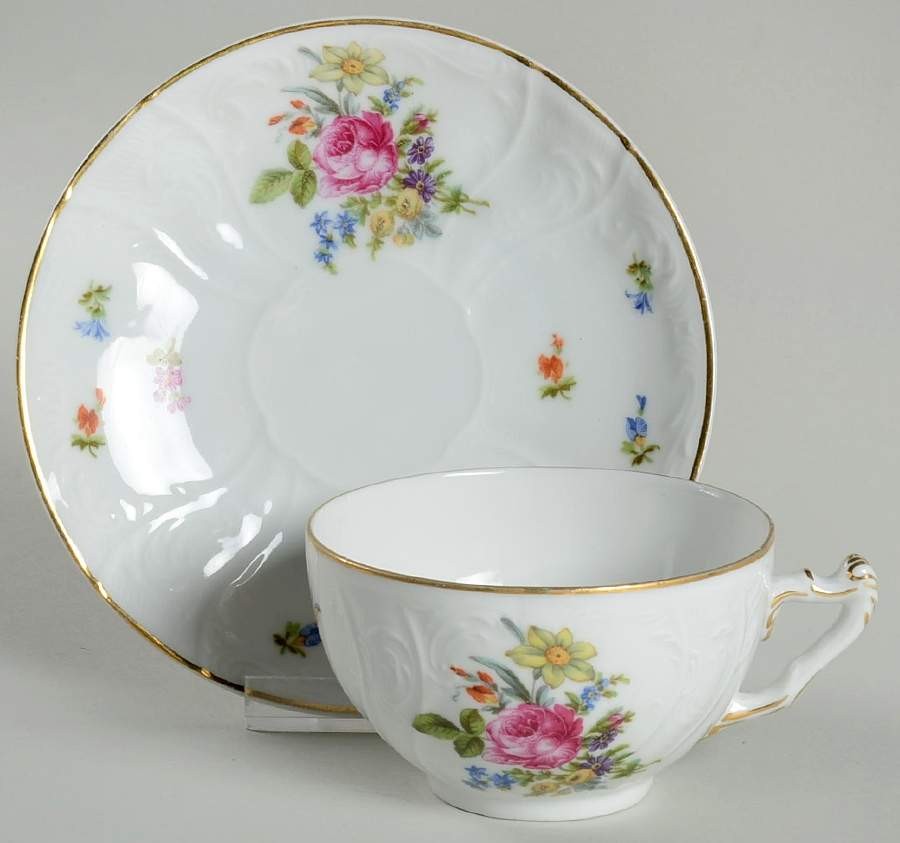 CIM6 (CZE) Flat Cup & Saucer Set by Crown Imperial-1
