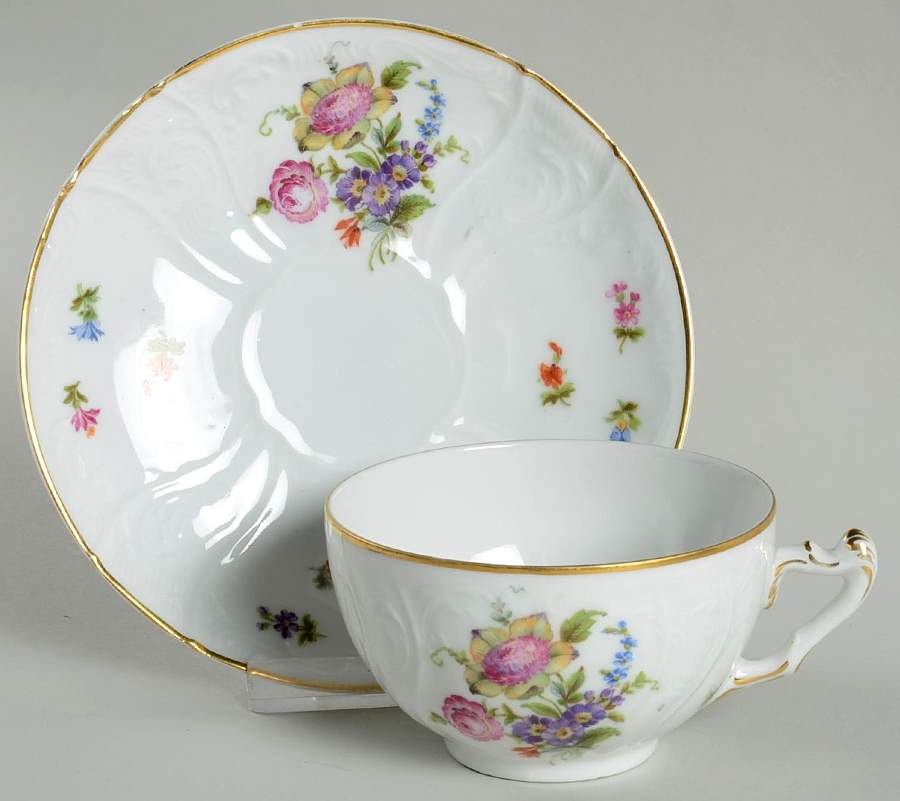 CIM6 (CZE) Flat Cup & Saucer Set by Crown Imperial-1