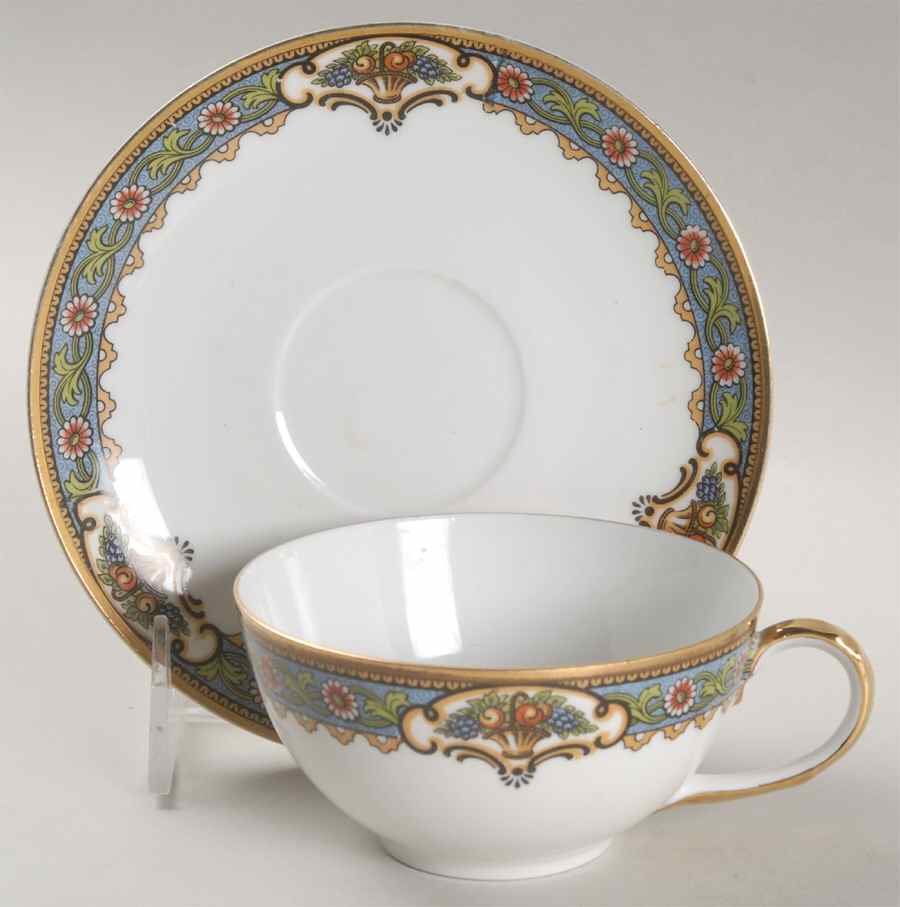 Clayton Flat Cup & Saucer Set by Crown Imperial-1