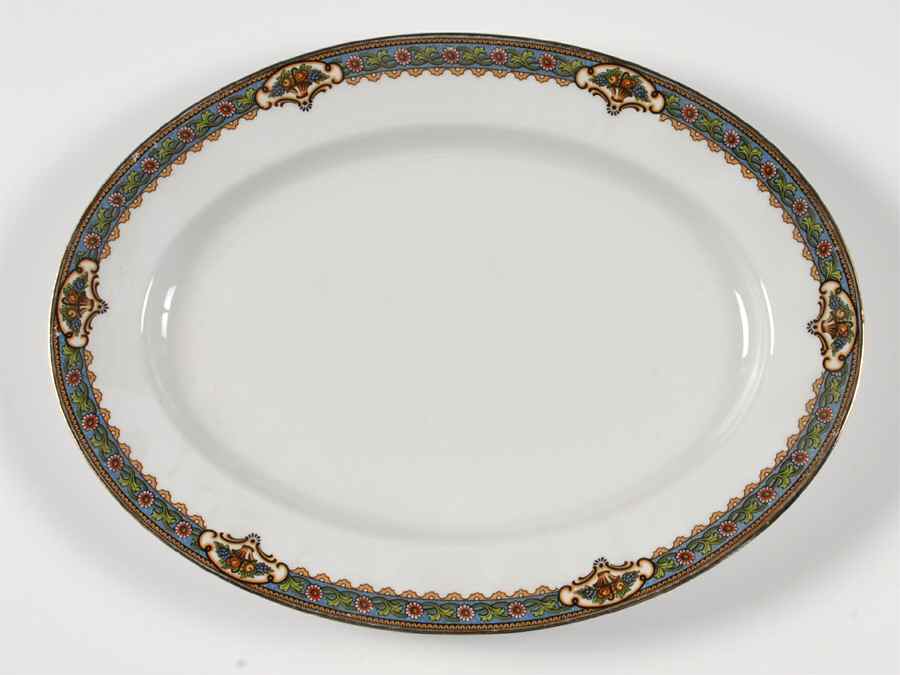 Clayton 14" Oval Serving Platter by Crown Imperial-1