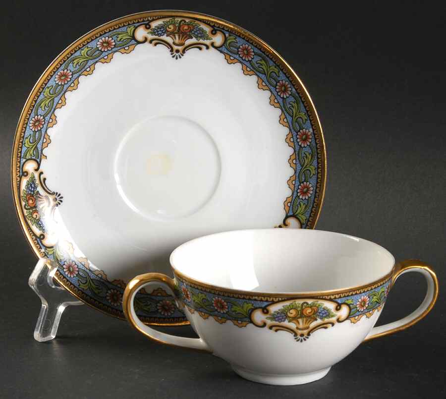 Clayton Flat Cream Soup Bowl & Saucer Set by Crown Imperial-1