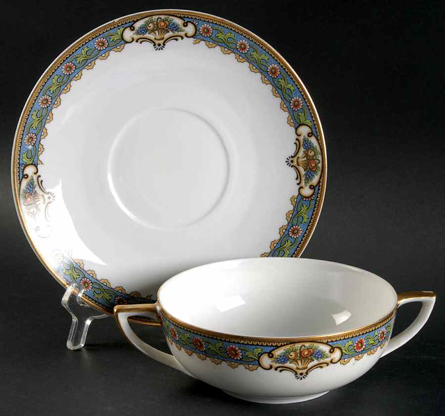 Clayton Flat Bouillon Cup & Saucer by Crown Imperial-1
