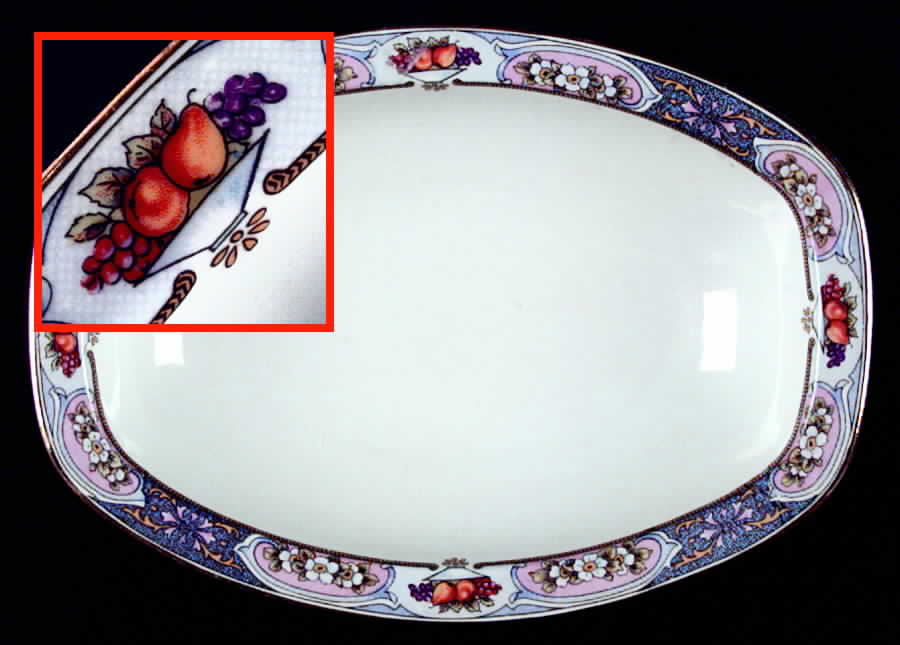 Clementine 10" Oval Vegetable Bowl by Crown Imperial-1