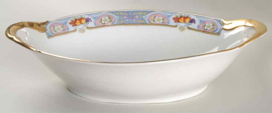 Clementine 11" Oval Vegetable Bowl by Crown Imperial-1