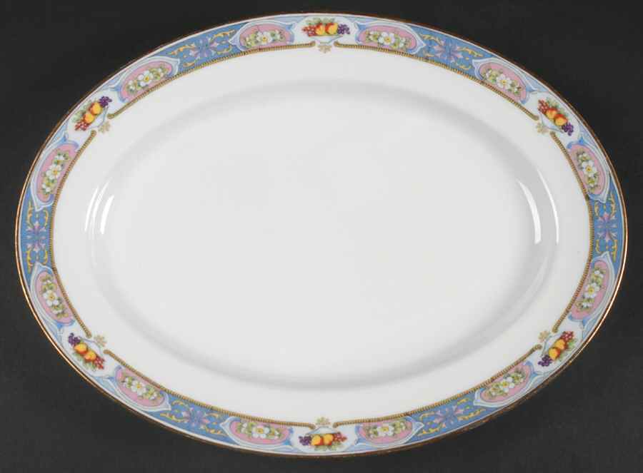 Clementine 14" Oval Serving Platter by Crown Imperial-1