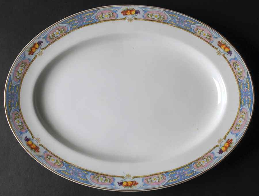 Clementine 13" Oval Serving Platter by Crown Imperial-1