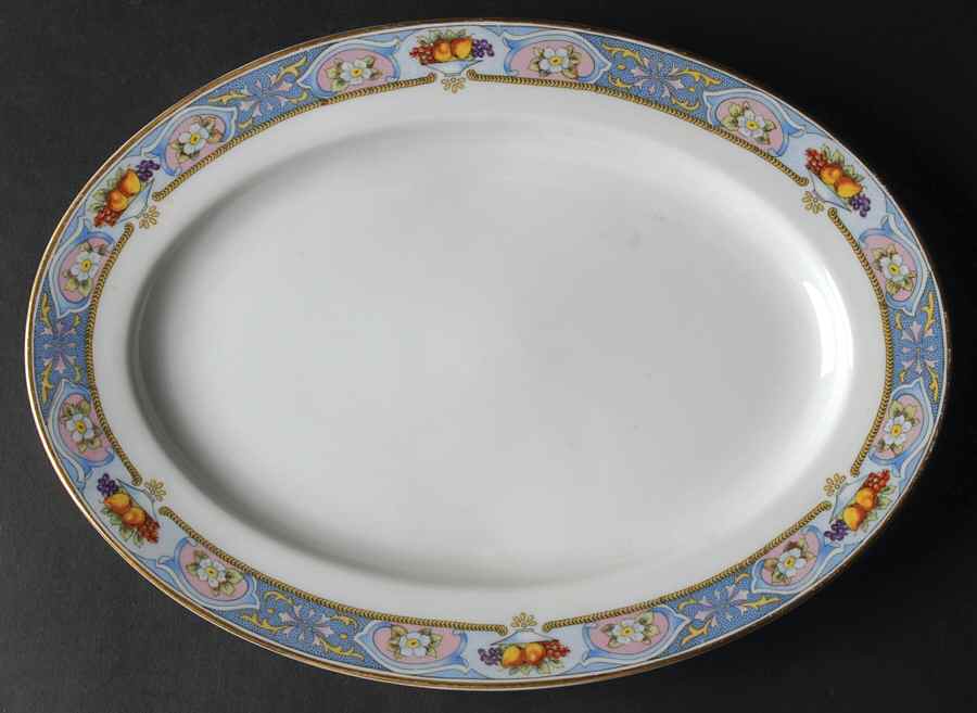 Clementine 11" Oval Serving Platter by Crown Imperial-1