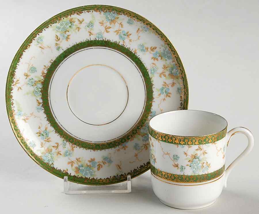 Cyrano Flat Demitasse Cup & Saucer Set by Crown Imperial-1