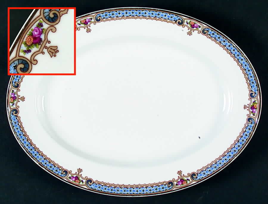 Lauriston 13" Oval Serving Platter by Crown Imperial-1