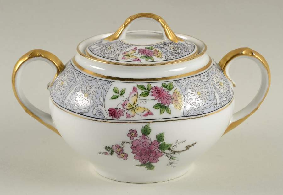 Nankin (Cze) Sugar Bowl & Lid by Crown Imperial-1