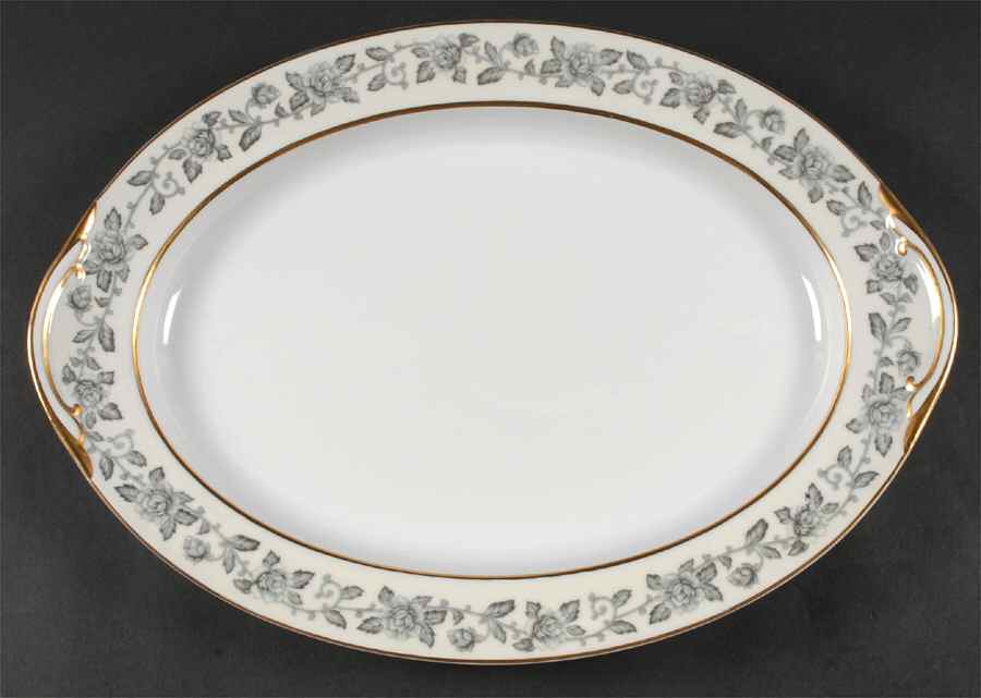 Minuit Rose 17" Oval Serving Platter by Citadel-1