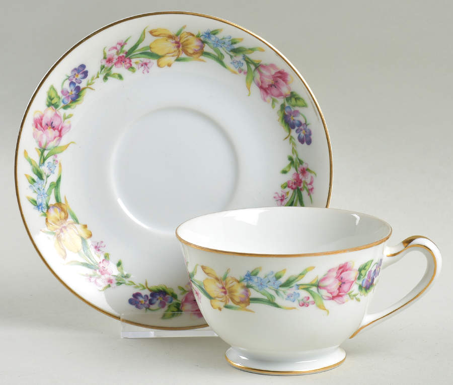 Primavera Footed Cup & Saucer Set by Citadel-1