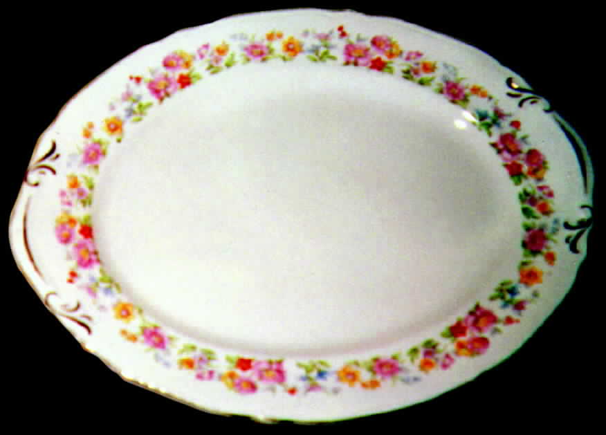 CIV2 Handled Cake Plate by Crown Ivory-1