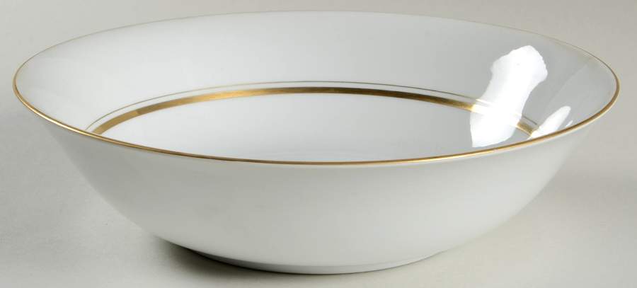 Marquise (Gold) 9" Round Vegetable Bowl by Claridge-1