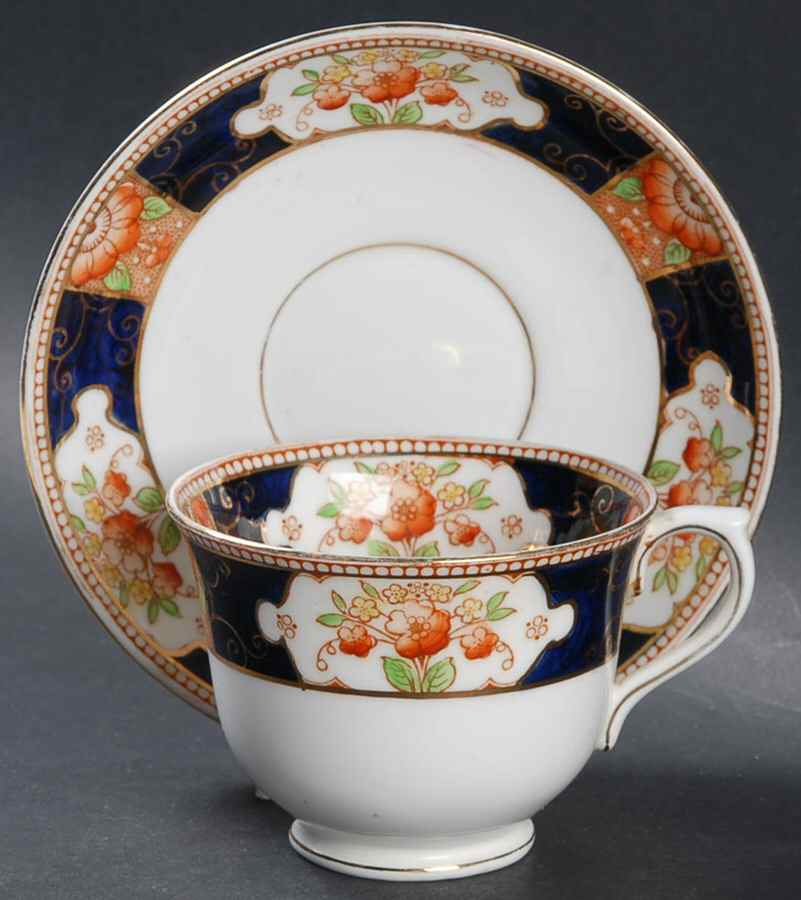 4845 Footed Cup & Saucer Set by Colclough-1