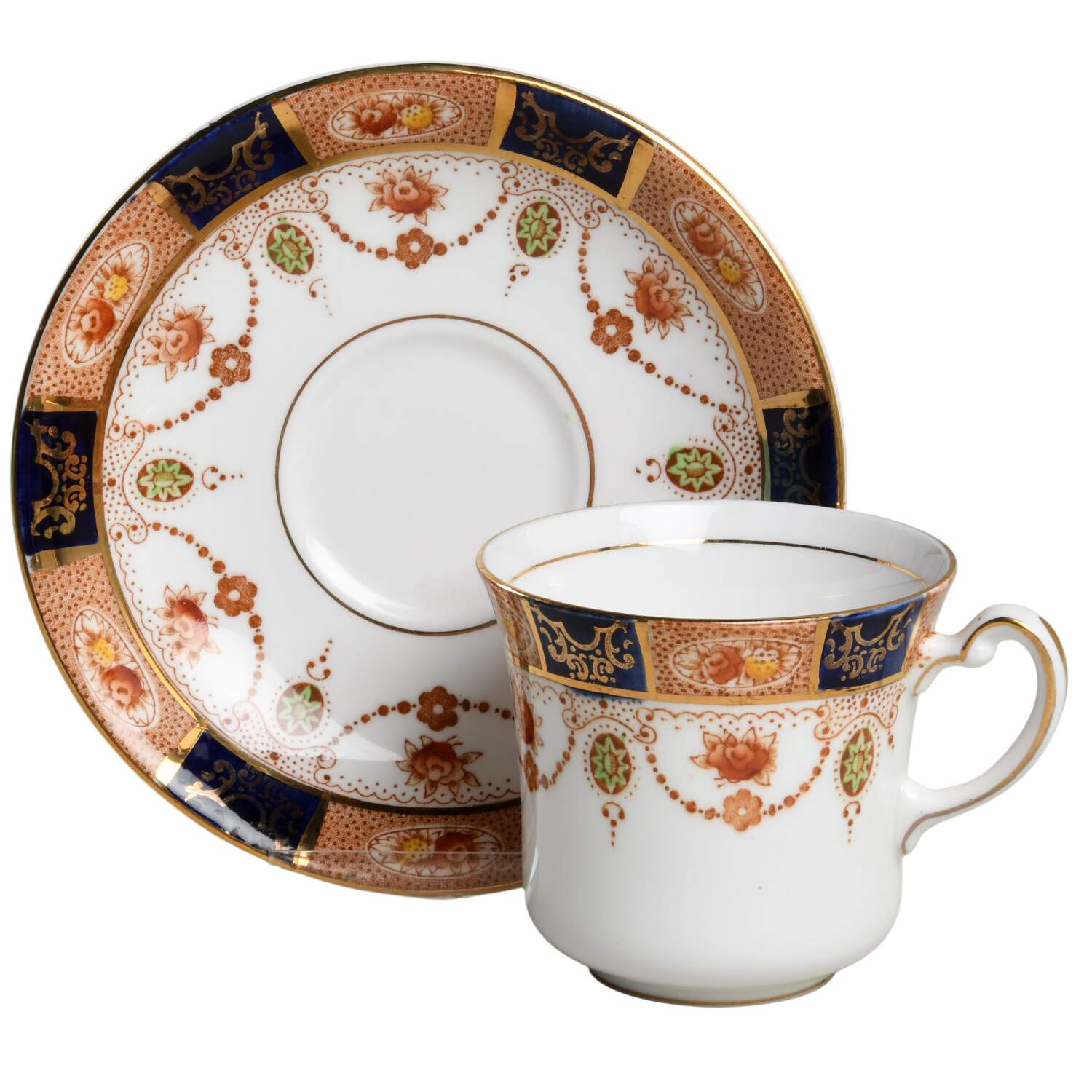 6699 Flat Cup & Saucer Set by Colclough-1