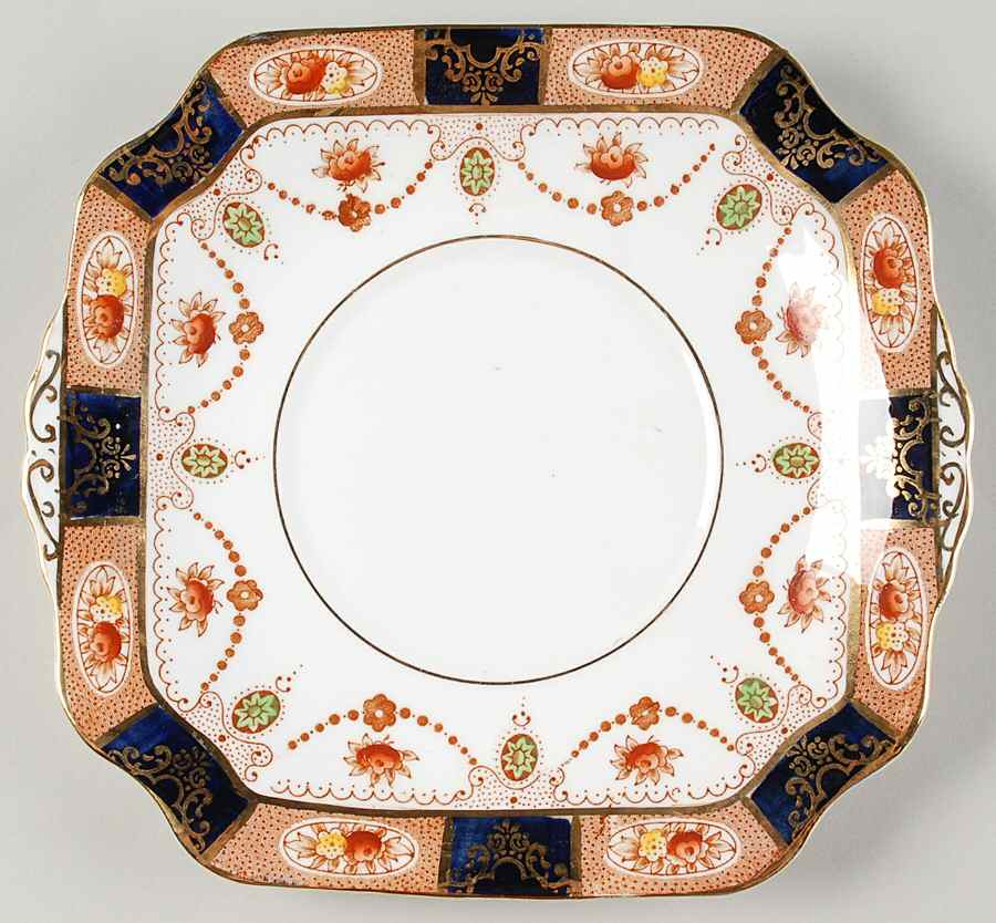 6699 Square Handled Cake Plate by Colclough-1