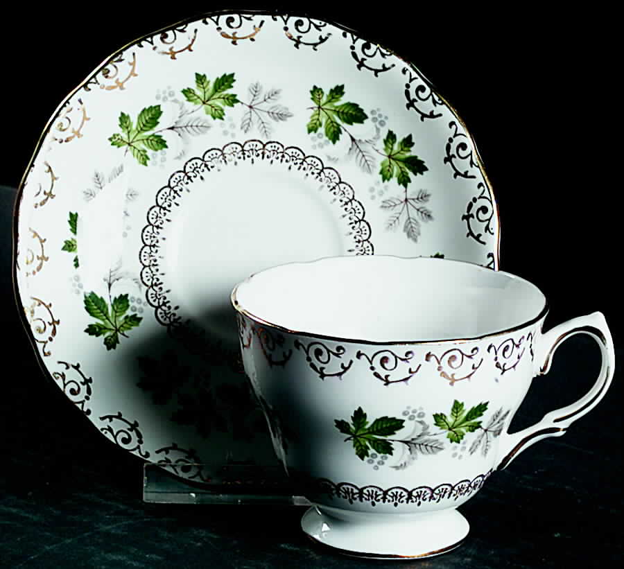 8250 Footed Cup & Saucer Set by Colclough-1