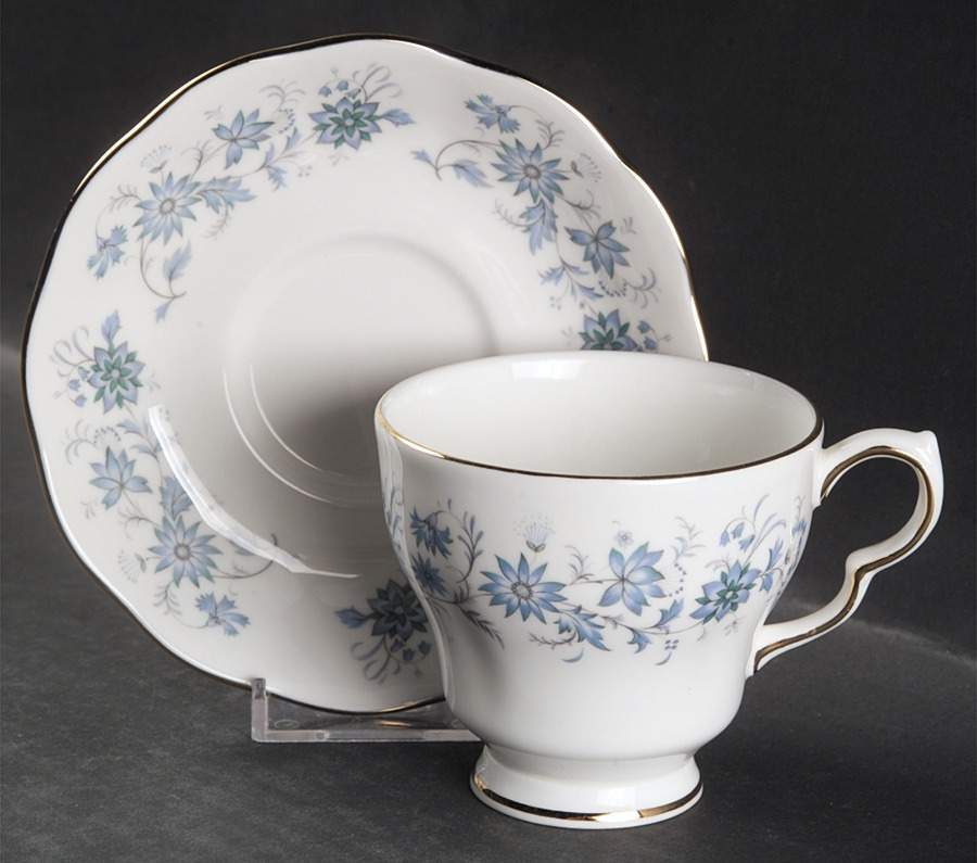 Braganza Footed Cup & Saucer Set by Colclough-1