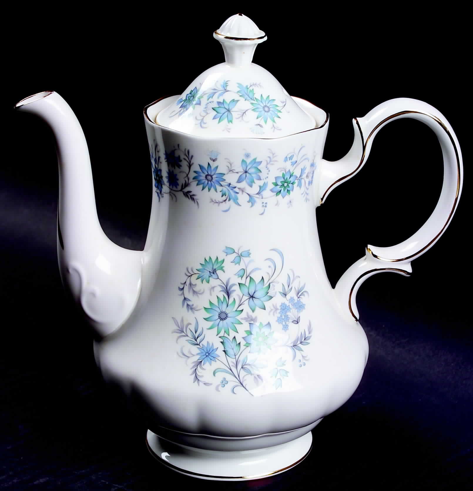 Braganza Coffee Pot & Lid by Colclough-1
