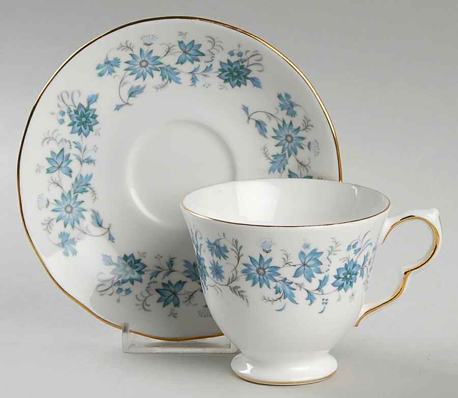 Braganza Footed Cup & Saucer Set by Colclough-1