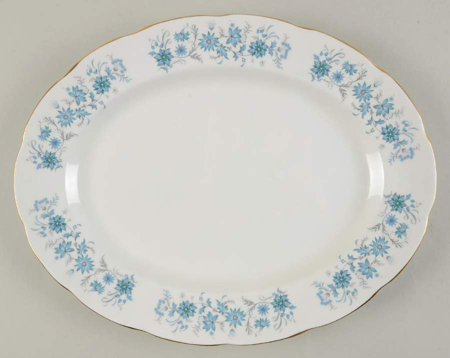 Braganza 12" Oval Serving Platter by Colclough-1