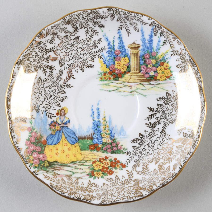 CLC10 Saucer for Footed Cup by Colclough-1