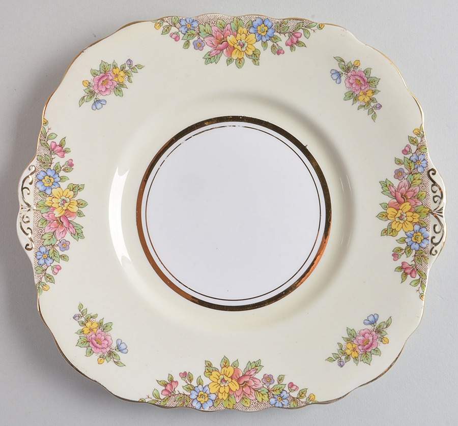 6461 Handled Cake Plate by Colclough-1