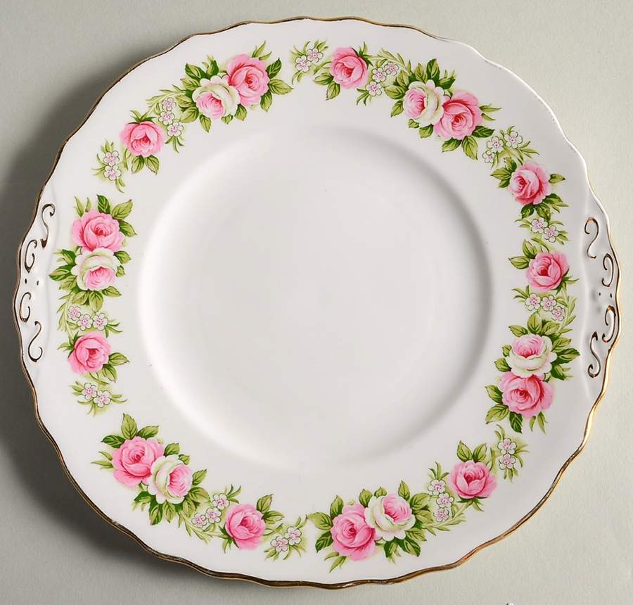 Enchantment Handled Cake Plate by Colclough-1