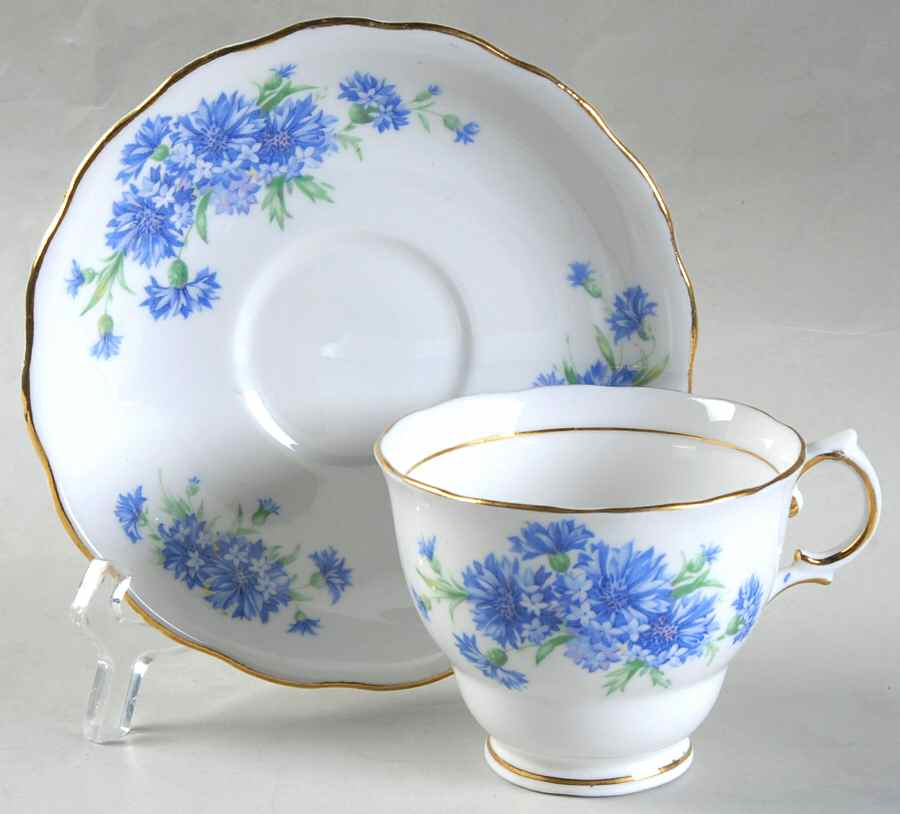 CLC20 Footed Cup & Saucer Set by Colclough-1
